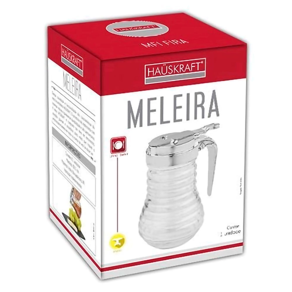 Encontraproduto.com.br - Meleira de Vidro Borossilicato com Tampa Hauskraft 200ml