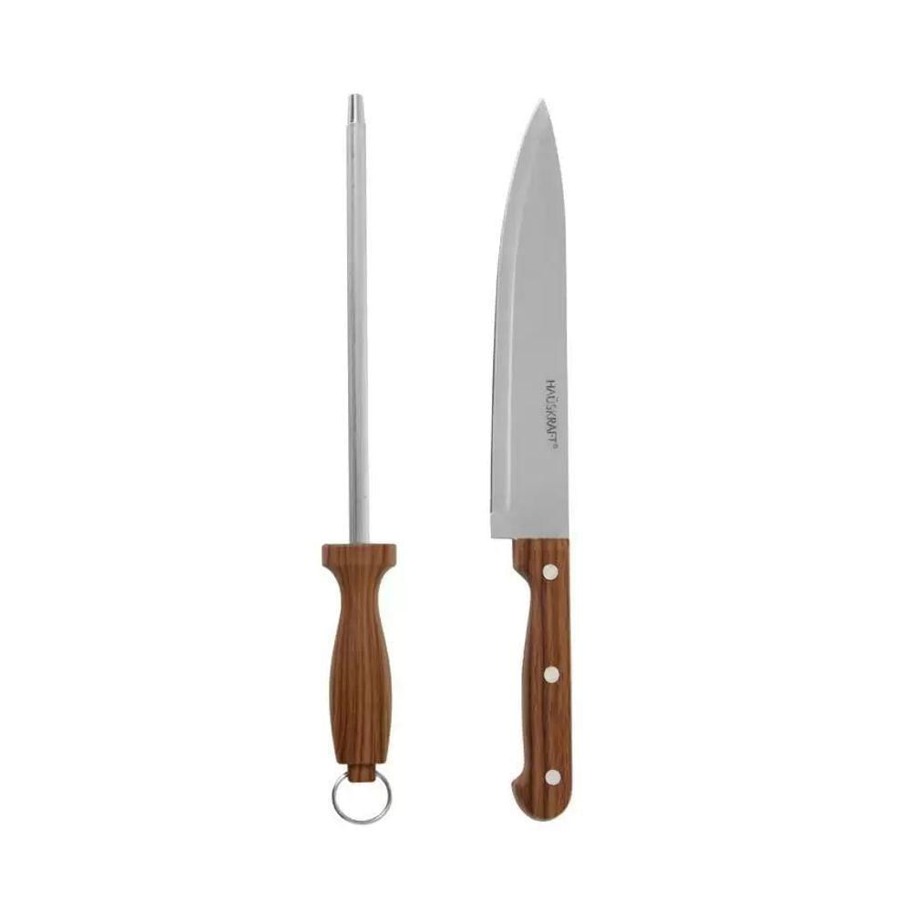 Conjunto Para Churrasco 2 Pçs Chaira E Faca 8