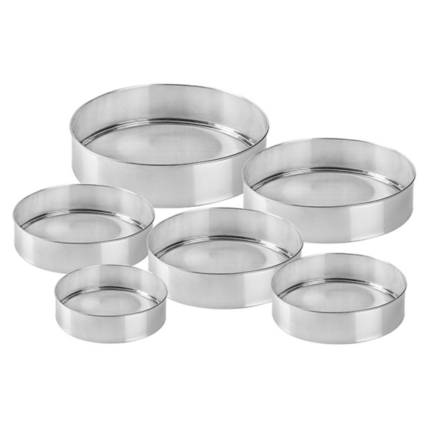 Encontraproduto.com.br - Conjunto Peneiras Hauskraft 6 Peças Em Aço Inox Prata - PNRA-007