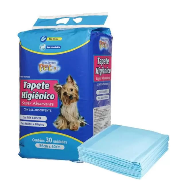 Encontraproduto.com.br - Tapete Higiênico Pet 50x60cm 30 peças Western Pet