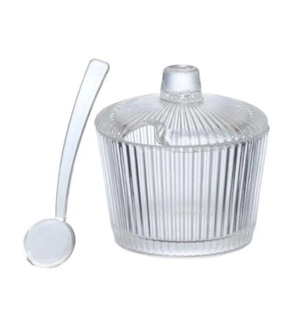 Encontraproduto.com.br - Açucareiro ou Saleiro com Colher em Vidro 200ml Graffiato