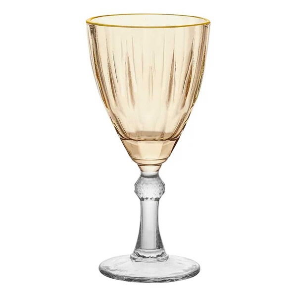 Encontraproduto.com.br - Jogo De Taças Para água Em Vidro Dominic âmbar Com 6 Peças 275ml Haüskraft