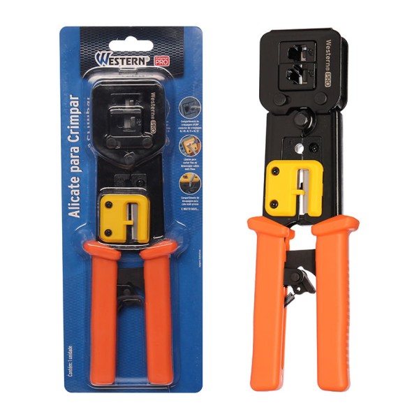 Encontraproduto.com.br - Alicate Crimpar Conector RJ45 Western