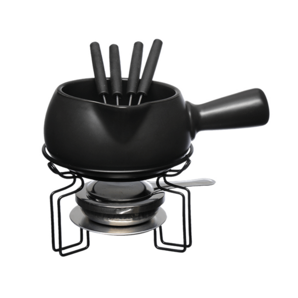 Conjunto de Fondue Genebra Preto 8 peças 750ml