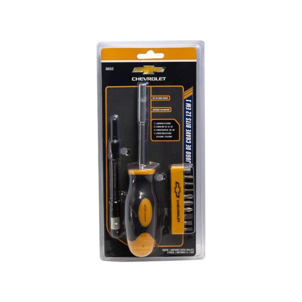 Encontraproduto.com.br - Jogo De Chave C/ Bits 12 Em 1 Chevrolet