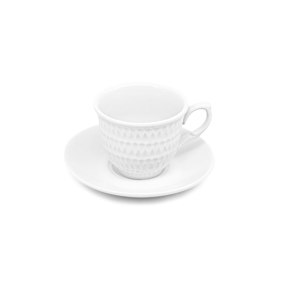 Xícara Chá Asdra Hauskraft Branco 150 ml 6 Peças