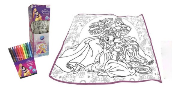 Encontraproduto.com.br - Tapete Magico Colorir Princesa