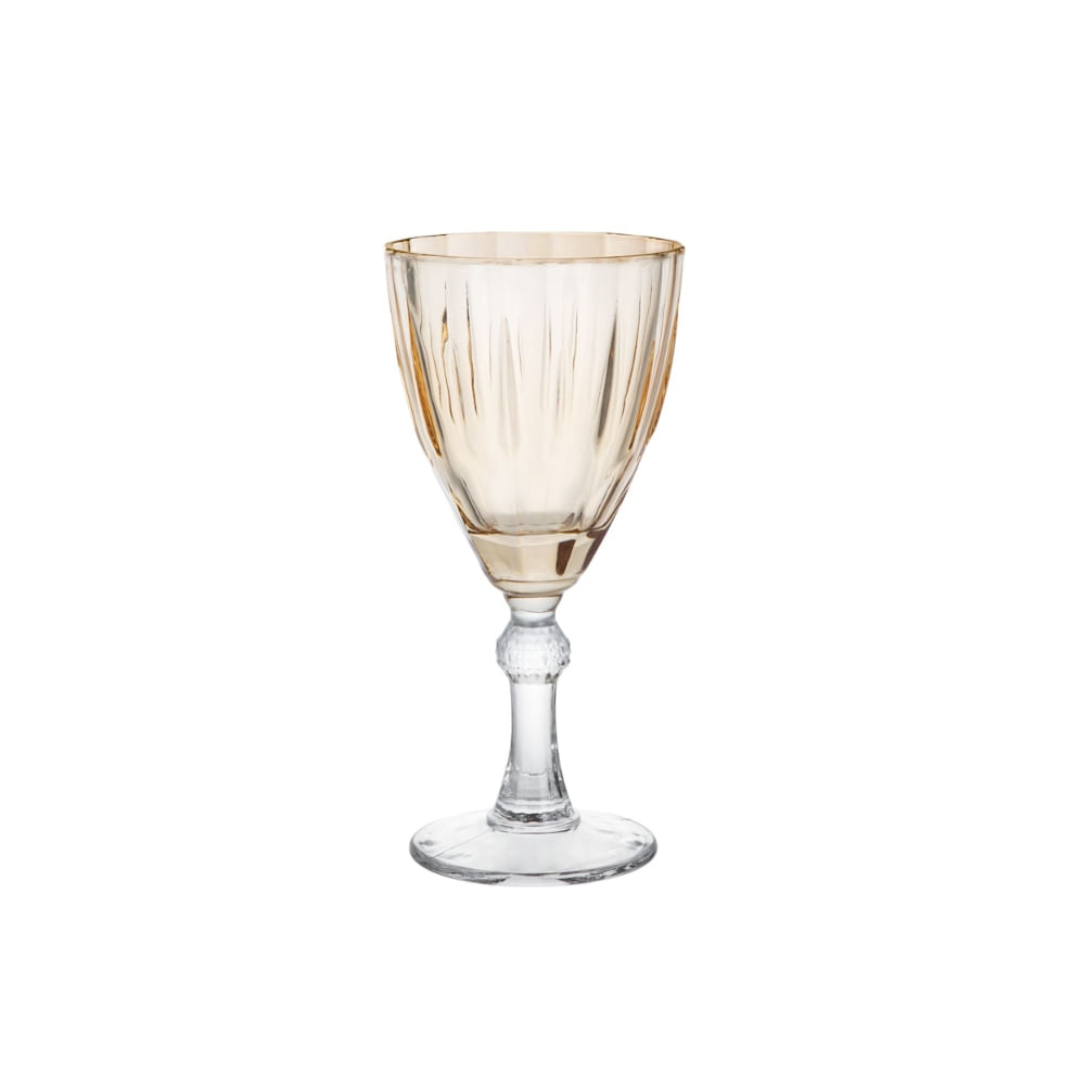 Taça de Vidro para Água e Vinho Dominic Verde 275 ml 6 Peças Hauskraft