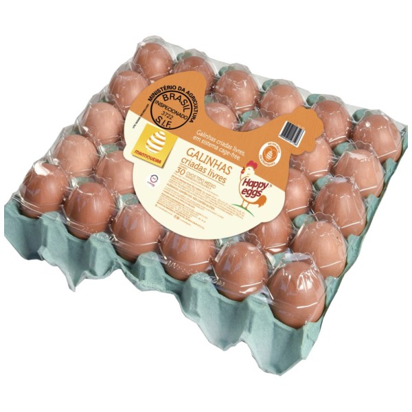 Encontraproduto.com.br - Ovos Vermelhos Médios Mantiqueira Happy Eggs Com 30