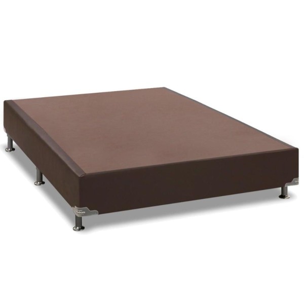 Encontraproduto.com.br - Cama Box Base Viúva Universal Courano Brown (128x188x20) - Ortobom