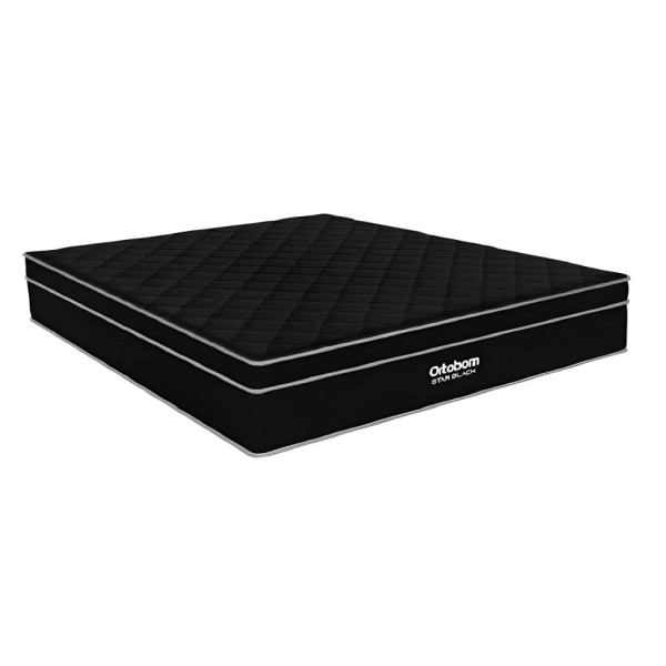 Colchão de Casal Ortobom Star Black D26 Molas Ensacadas