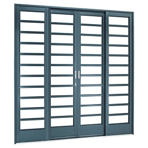 Encontraproduto.com.br - Porta de correr 4 folhas Belfort 217x200x12cm com divisão Sasazaki