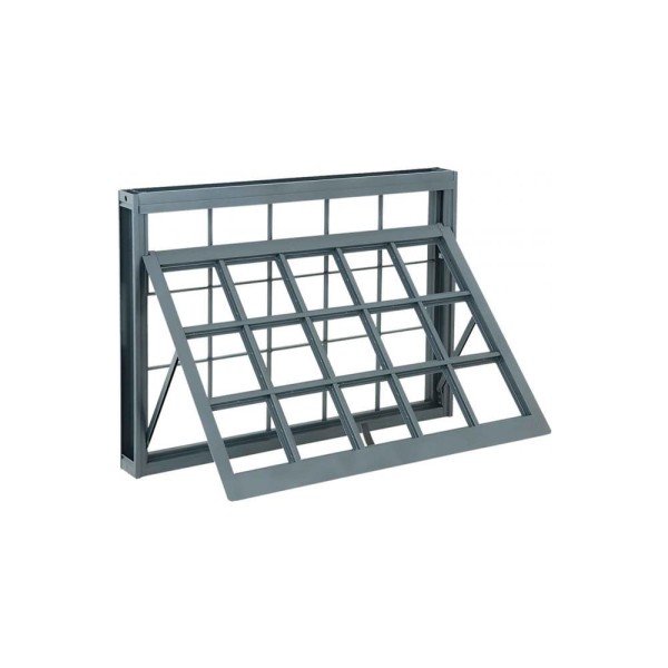 Encontraproduto.com.br - Janela de Aço Maxim-Ar Silenfort com Grade Quadriculada 1 Folha 60x100x8 - Sasazaki