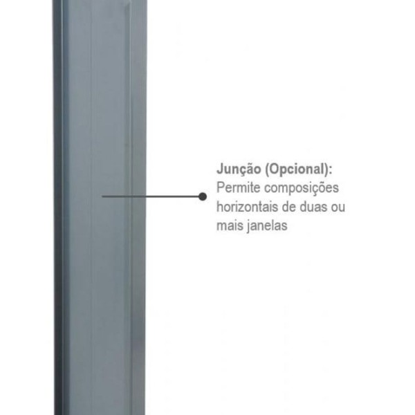 Encontraproduto.com.br - Janela de Aço Maxim-Ar Silenfort com Grade Quadriculada 1 Folha 60x100x8 - Sasazaki