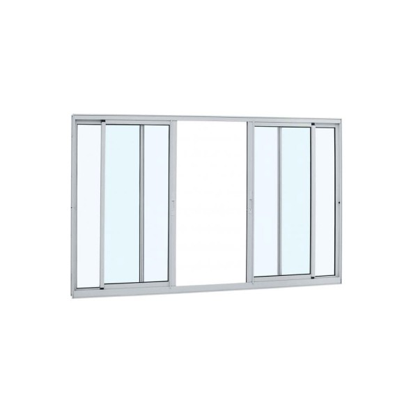 Encontraproduto.com.br - Janela de correr 4 folhas Alumifort 100x150x6,4cm divisão Sasazaki