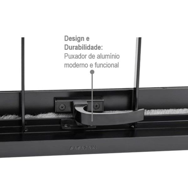 Encontraproduto.com.br - Janela de Aço Maxim-Ar Prátika Black Preta com Grade Quadriculada 1 Folha 60x100x8 - 24163334 - Sasazaki