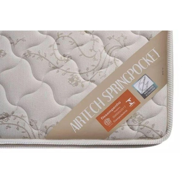 Encontraproduto.com.br - Colchão Solteiro Molas Ensacadas Superpocket Airtech Spring Ortopillow (88x188x30) - Ortobom