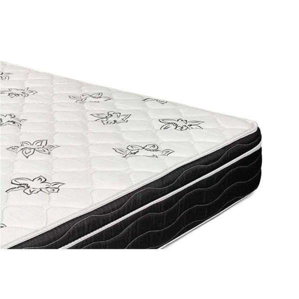 Encontraproduto.com.br - Conjunto Box Casal: Colchão Molas Ortobom Nanolastic Physical Spring + Base CRC Suede Black(138x188)
