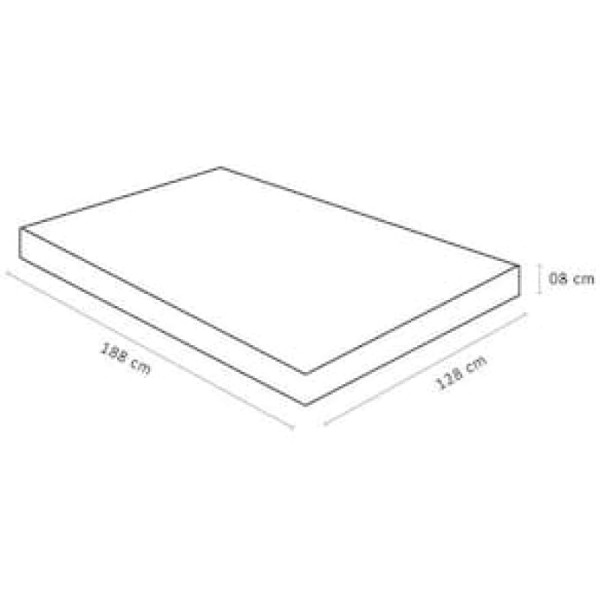 Encontraproduto.com.br - Colchonete Viúva D20 Physical Multiuso Viagem Camping (128x188x8) - Ortobom