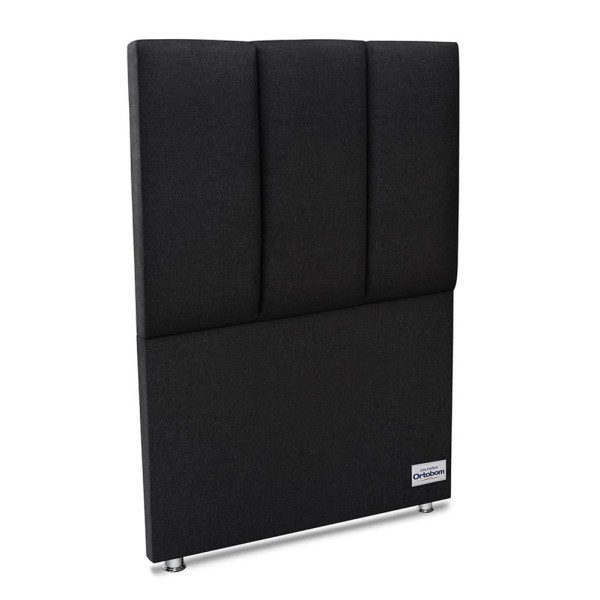 Encontraproduto.com.br - Cabeceira South Linho Preto Solteiro 90 cm (LARG) - 52367