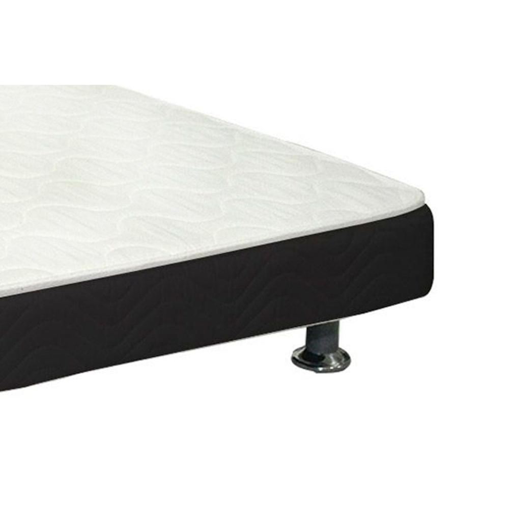 Cama Auxiliar D28 Solteiro Bordado Nero Black (79x171x11) - Ortobom