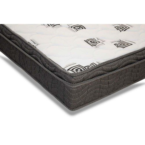Encontraproduto.com.br - Cama Box Baú Queen: Colchão Espuma D45 Ortobom Light + Base Crc Courano Black(158X198)