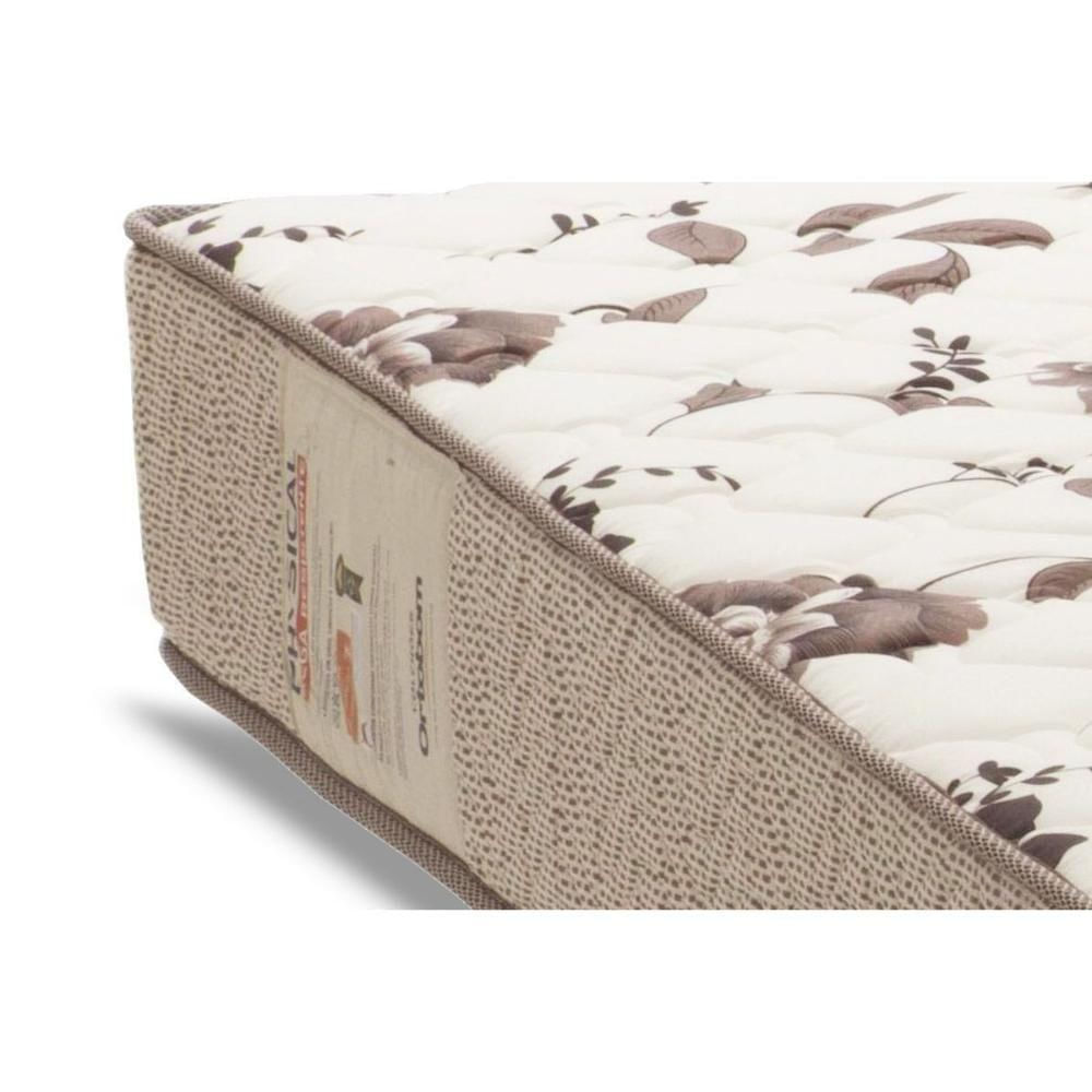 Cama Box Solteiro: Colchão Espuma Ortobom D28 Physical Mega Resistente + Base Clean(88X188)