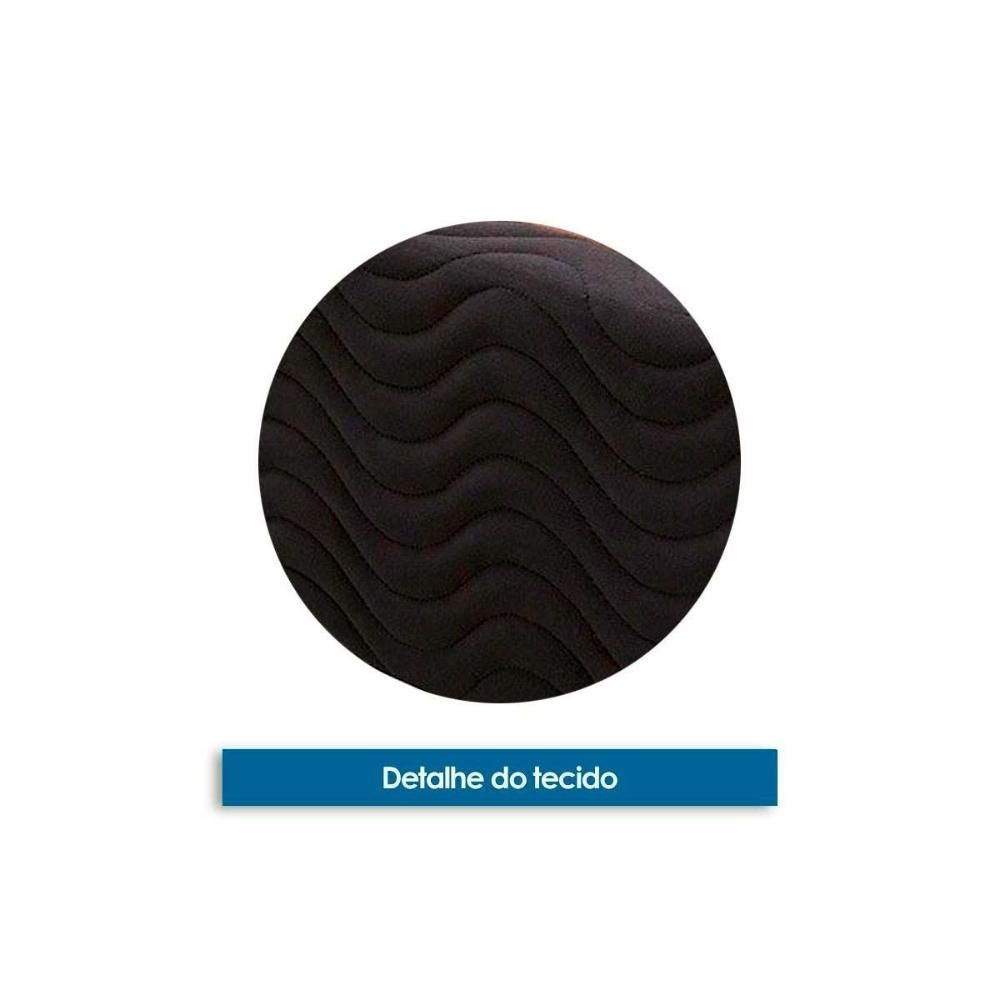 Encontraproduto.com.br - Conjunto Box Casal Colchão Espuma Ortobom D33 Light Saúde + Base Crc Suede Black 138x188