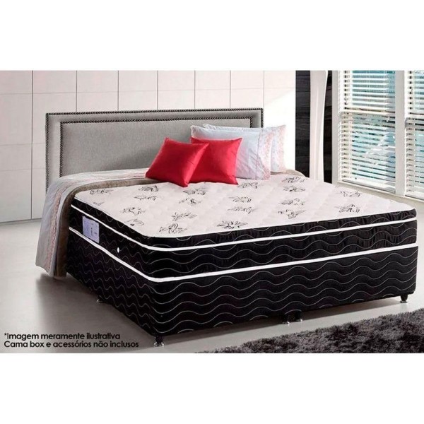 Encontraproduto.com.br - Colchão Queen Molas Bonnel Nanolastic Physical Spring Ortopillow (158x198x23) - Ortobom