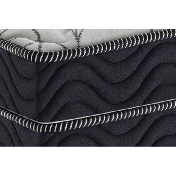 Encontraproduto.com.br - Cama Box Queen: Colchão Molas Bonnel Ortobom Nanolastic Airtech Progressive + Base Black(158X198)