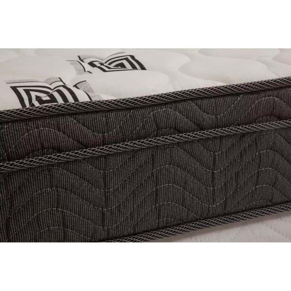 Encontraproduto.com.br - Cama Box Queen: Colchão Espuma D45 Ortobom Light Saúde Ortopilow + Base CRC Suede Black(158x198)
