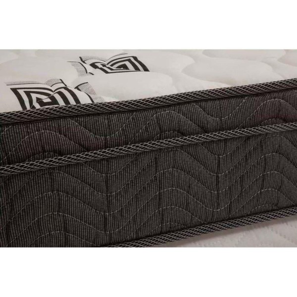 Encontraproduto.com.br - Cama Box Queen: Colchão Espuma D45 Ortobom Light Saúde Ortopilow + Base CRC Suede Black(158x198)