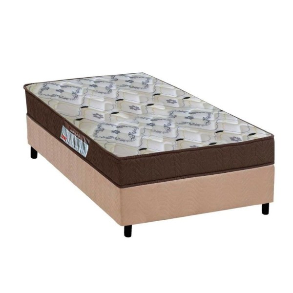 Cama Box Solteiro: Colchão Ortopédico Ortobom D45/Ep Fort Tech Iso 150 + Base Clean(78X188)