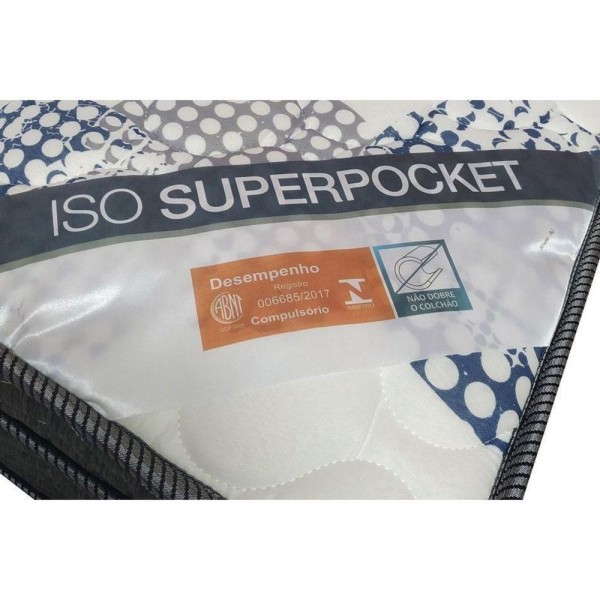 Encontraproduto.com.br - Cama Box Viúva: Colchão Molas Ortobom Superpocket Iso Firme + Base Crc Suede Cinza(128X188)