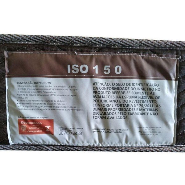 Encontraproduto.com.br - Cama Box Baú Queen: Colchão Espuma Ortobom D45 / Ep Iso 150 Mega Firme + Base Black(158X198)