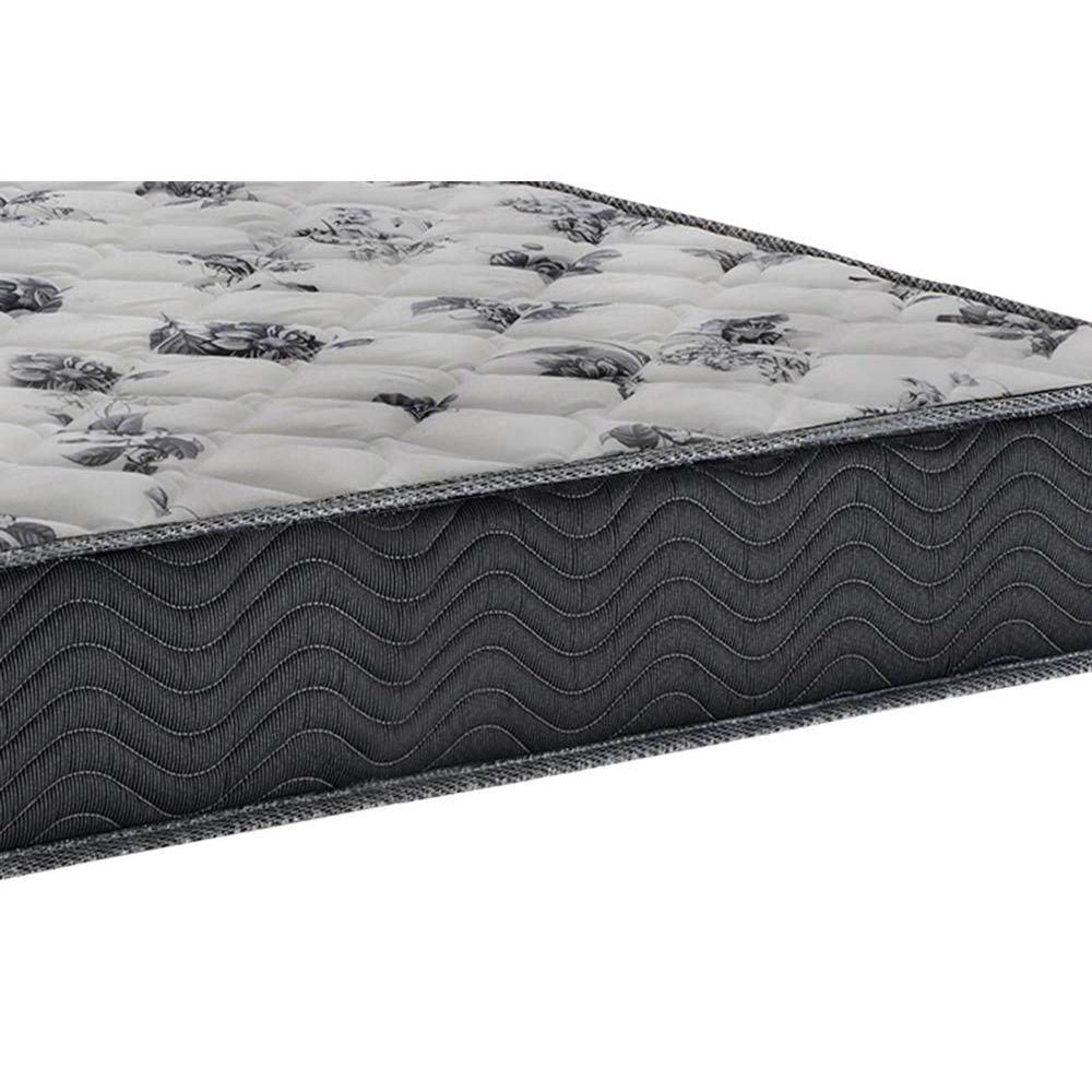 Cama Box Solteiro: Colchão Espuma Ortobom D33/Ep Fort Tech Iso 100 + Base Crc Courano White(88X188)