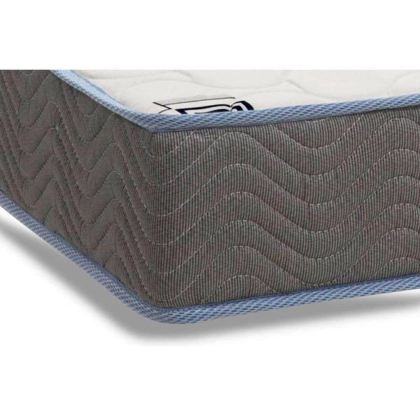 Encontraproduto.com.br - Cama Box Baú Queen: Colchão Espuma Ortobom D33 Light Saúde + Base Crc Suede Gray(158X198)