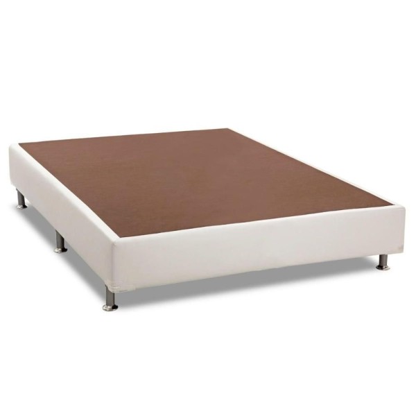 Encontraproduto.com.br - Cama Box Base Viúva Universal Courano White (128x188x20) - Ortobom