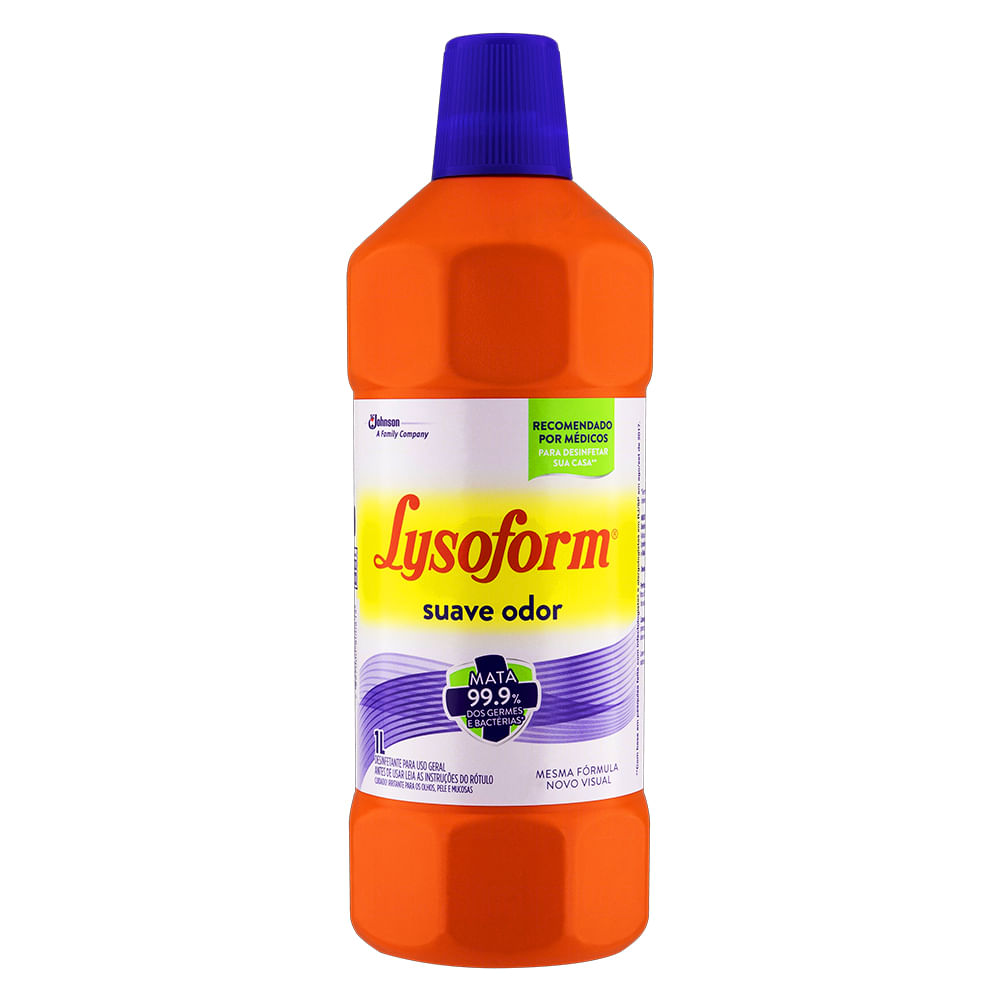 Desinfetante Lysoform Suave Frasco com 1L