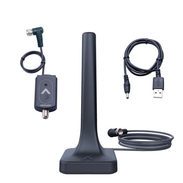 Antena Digital HDTV 4K com Booster Amplificador de Sinal