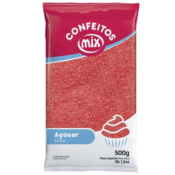 Açúcar Cristal Vermelho 500g MIX