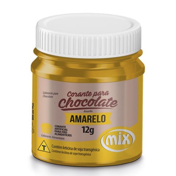 Corante em Pasta Para Chocolate Amarelo 12g - Mix