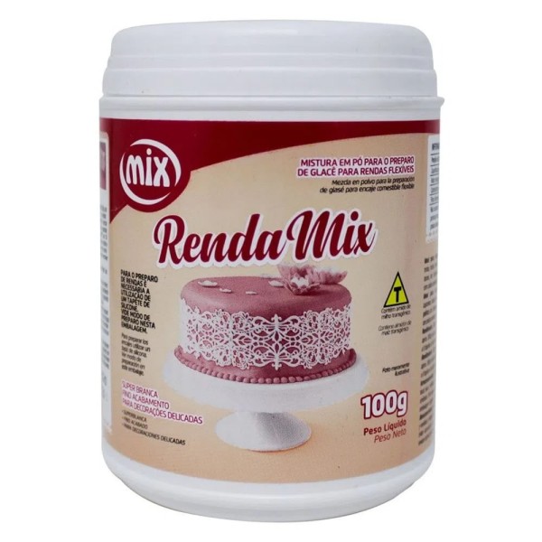 Encontraproduto.com.br - Preparo para Renda de Açúcar Rendamix 100g MIX