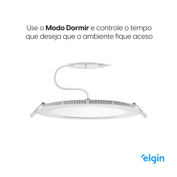 Encontraproduto.com.br - Luminária De Embutir Inteligente 18 Watts 3000-6500k Redonda Com Wi-fi - 48d18werwifi - Elgin