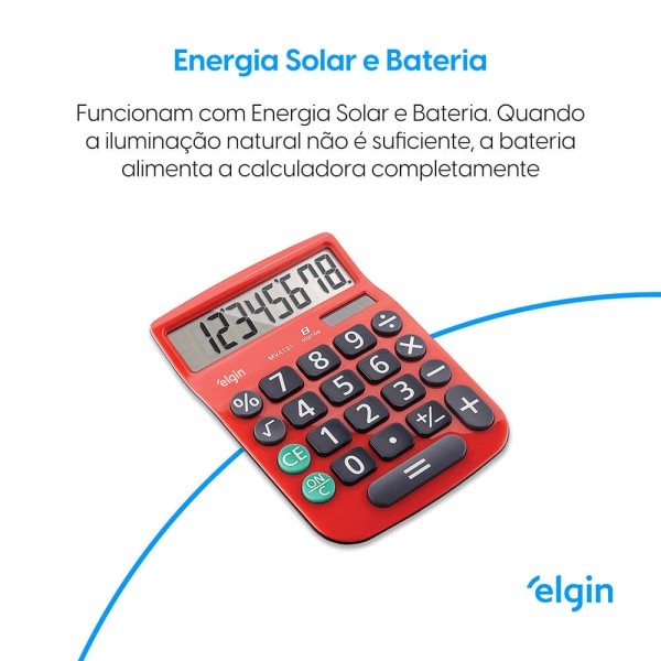 Encontraproduto.com.br - Calculadora De Mesa 8 Dígitos Mv-4131 Vermelha