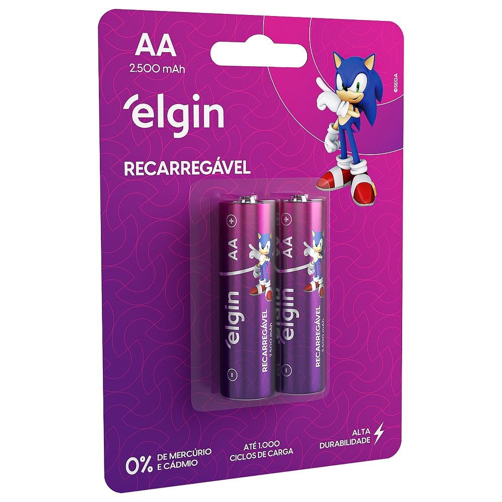 Encontraproduto.com.br - Pilha Recarregável AA 82172 Elgin