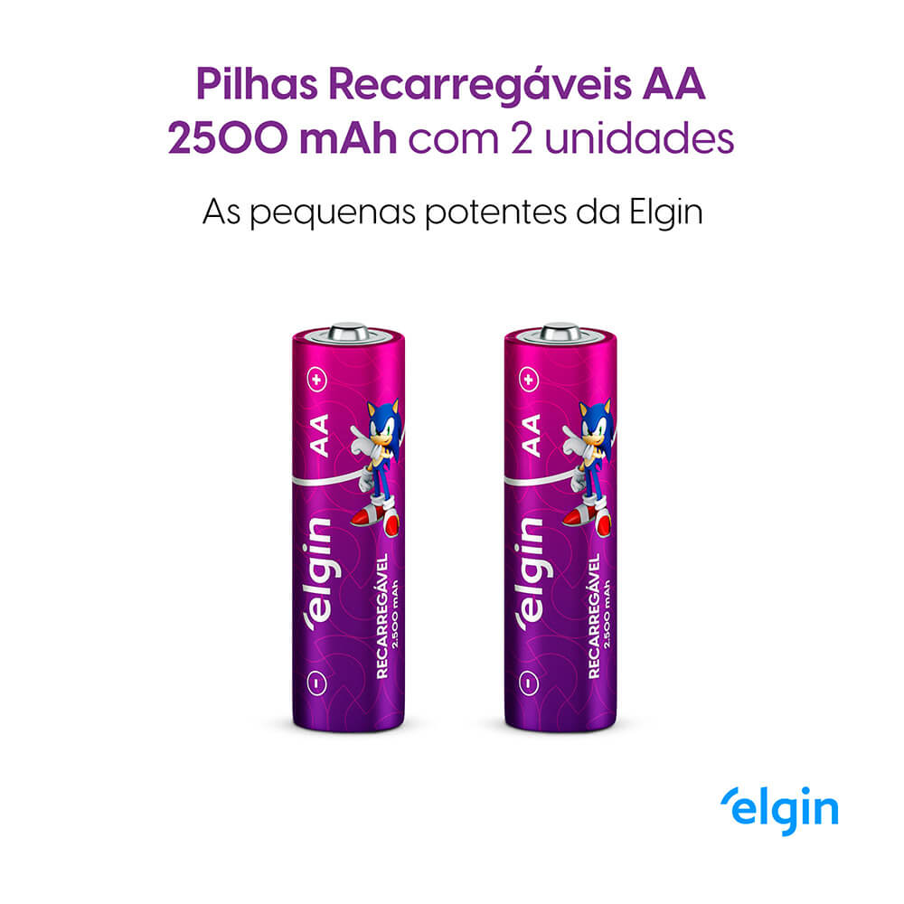 Encontraproduto.com.br - Pilha Recarregável AA 82172 Elgin