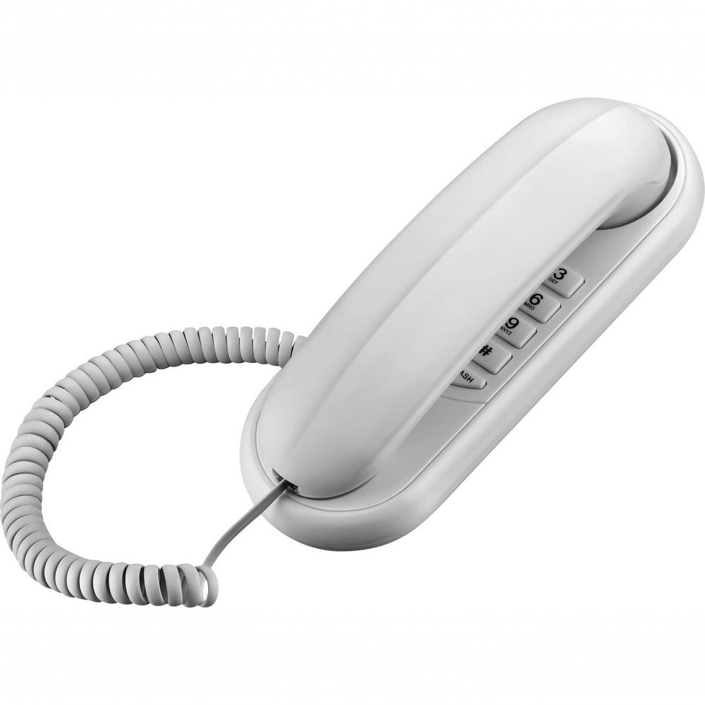 Encontraproduto.com.br - Telefone Gôndola Tcf 1000 Branco Compatível Com Centrais Públicas E Pabx - Função Flash E Redial