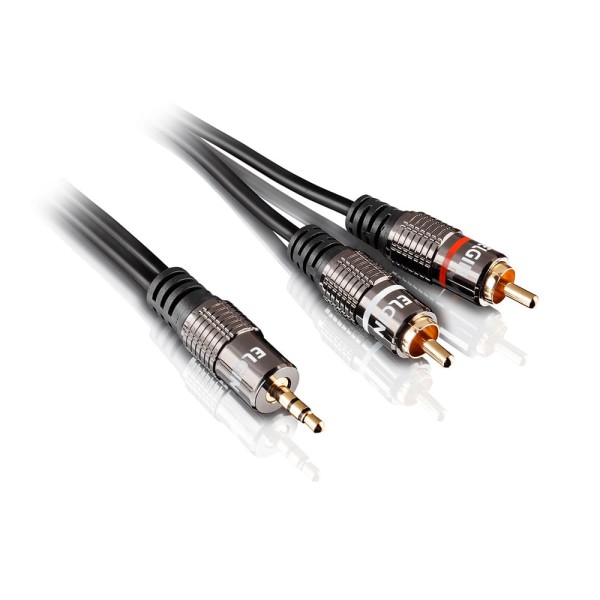 Cabo Áudio P2-RCA - Tecnologia OFC Banhado a Ouro