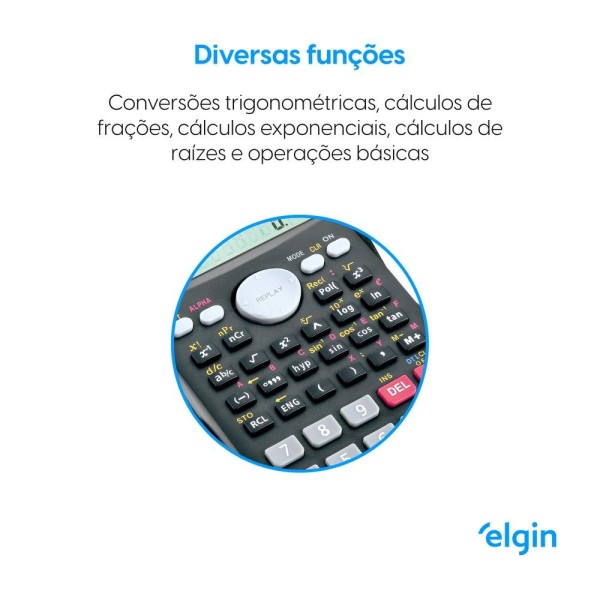 Encontraproduto.com.br - Calculadora Cientifica 240 Funções Cc240 Preta